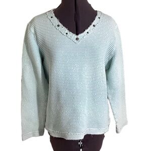 Focus Casual Life Waffle Knit Thermal Top Size M